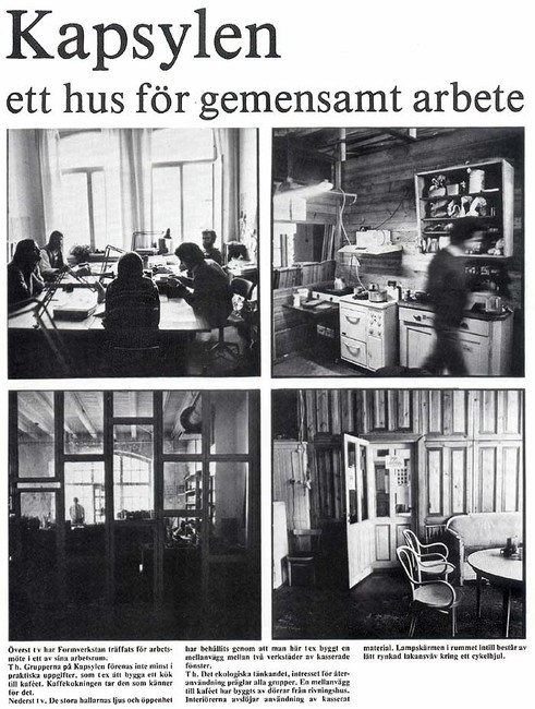 Artikel om Kapsylen 1(3) i tidskriften Form (1978-no 6)