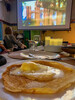 Vi stekte pannkakor på Kaminen